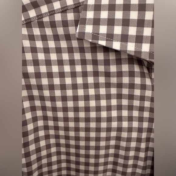 Brooks Bros. 346 Slim Fit Grey Checked Button Down Size 14.5” neck - Picture 3 of 3